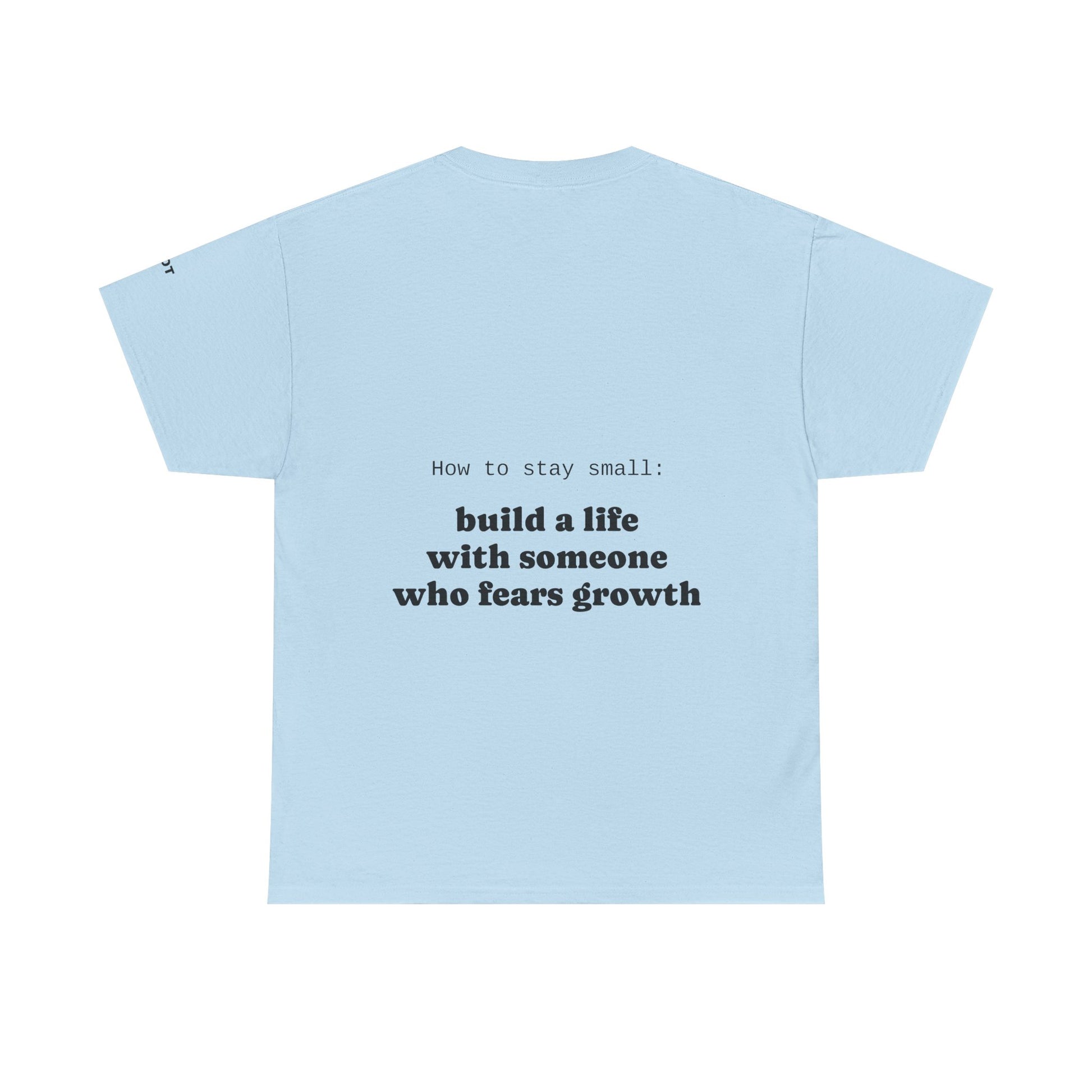 How to stay small: build a life with someone who fears growth - The Voice