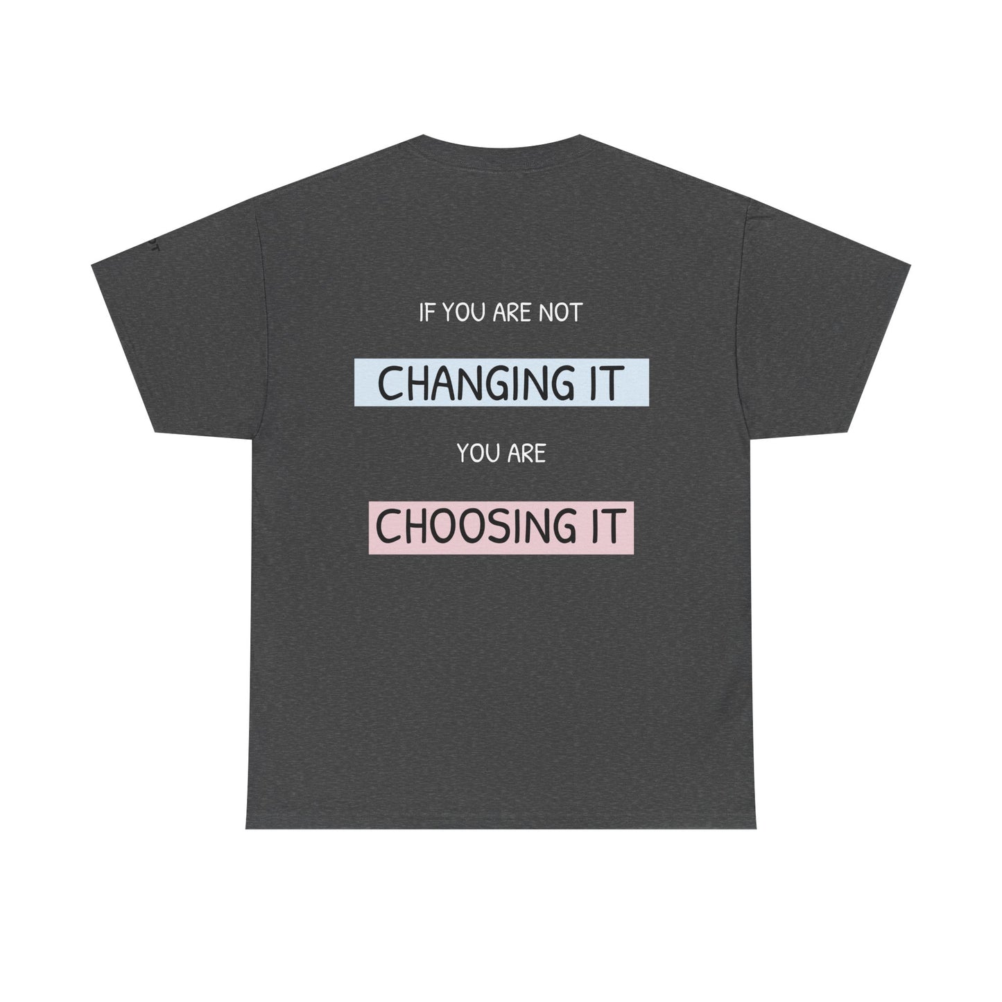 If you're not changing it, you're choosing it. - The Voice