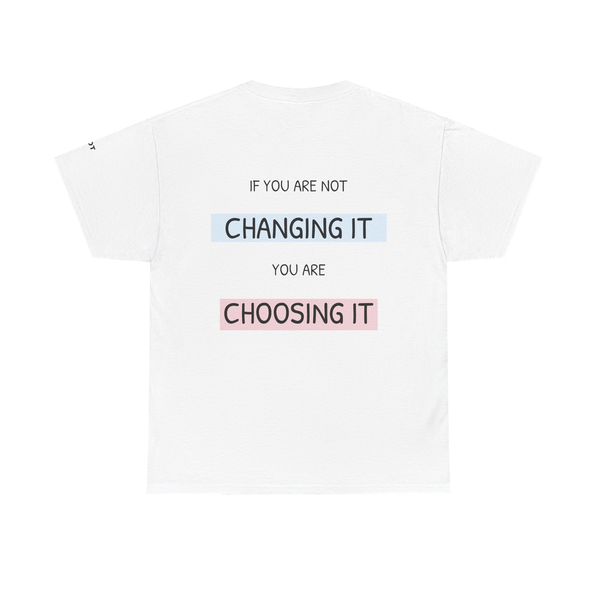 If you're not changing it, you're choosing it. - The Voice