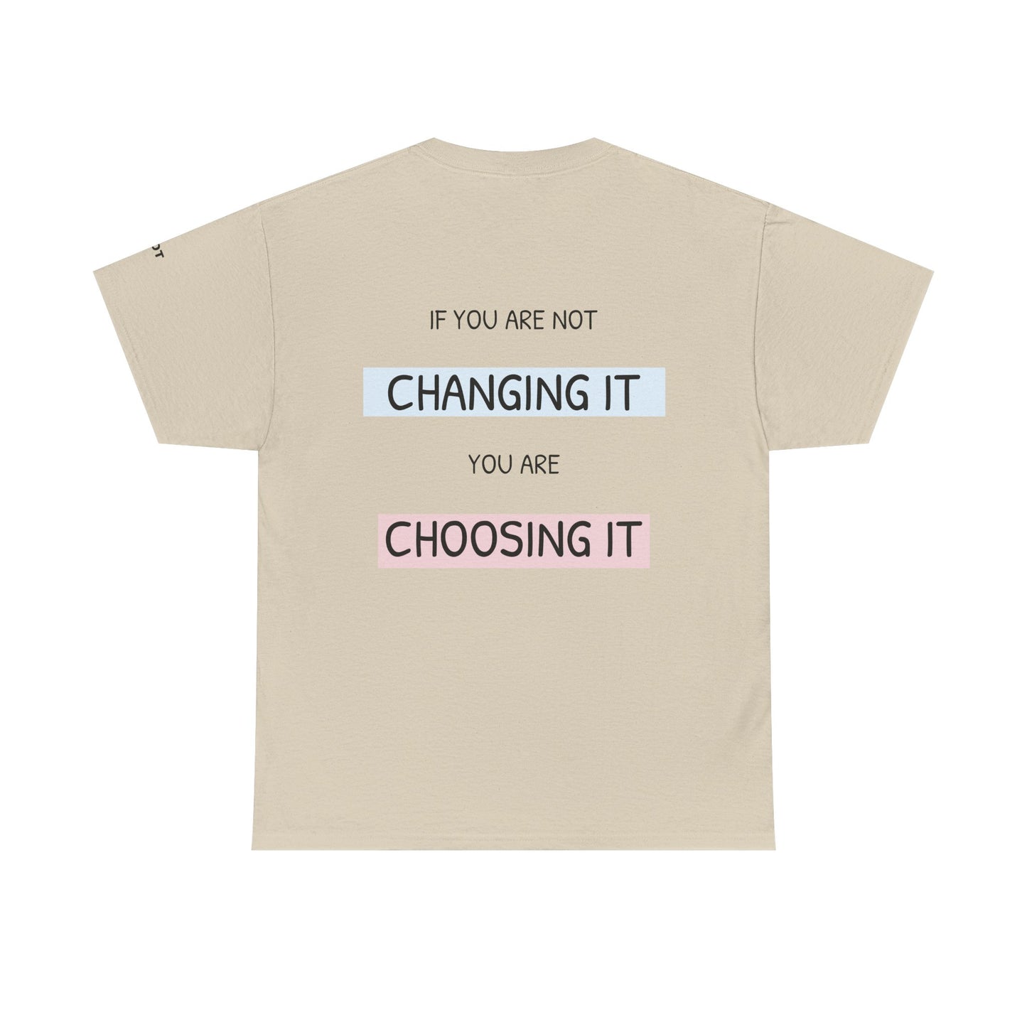 If you're not changing it, you're choosing it. - The Voice