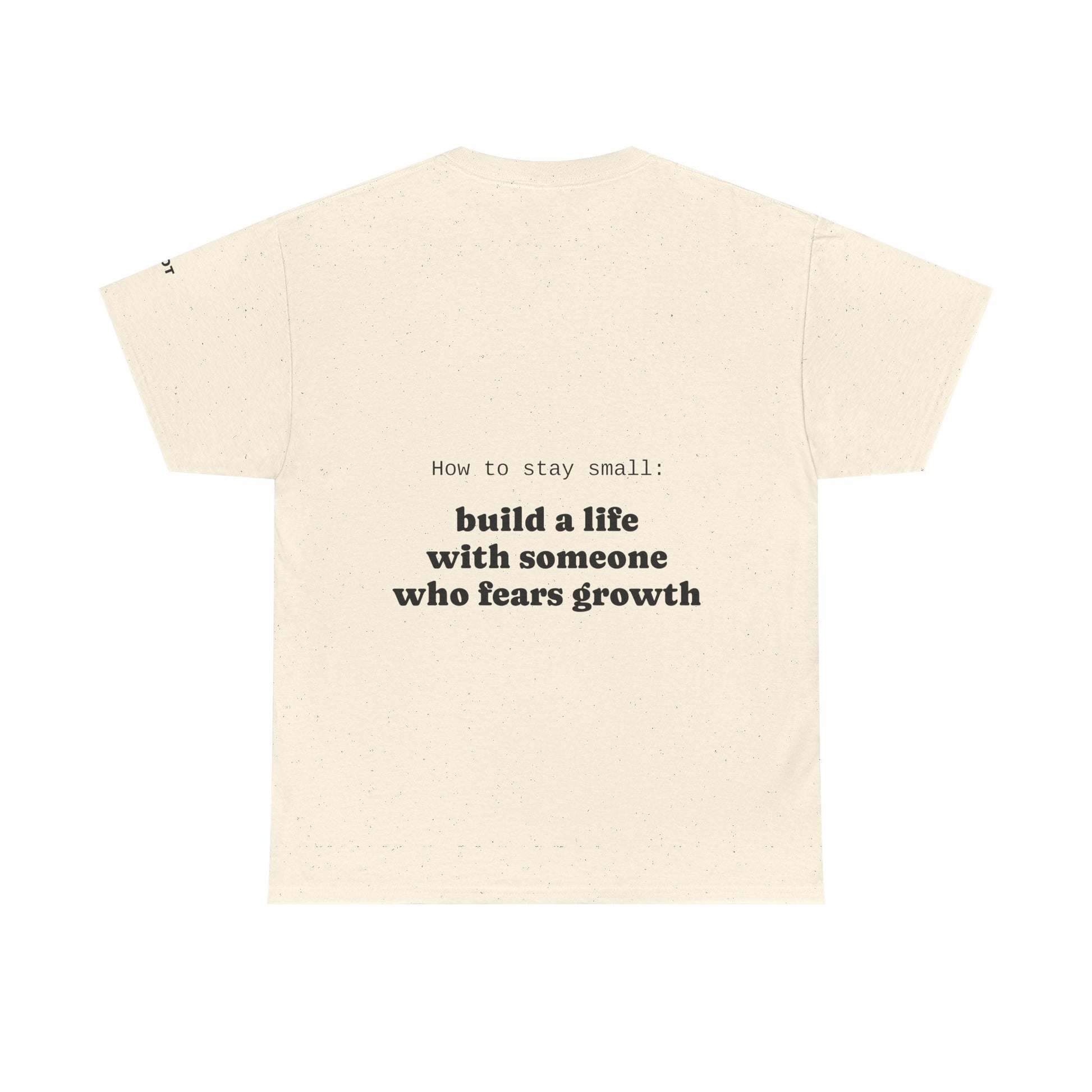 How to stay small: build a life with someone who fears growth - The Voice