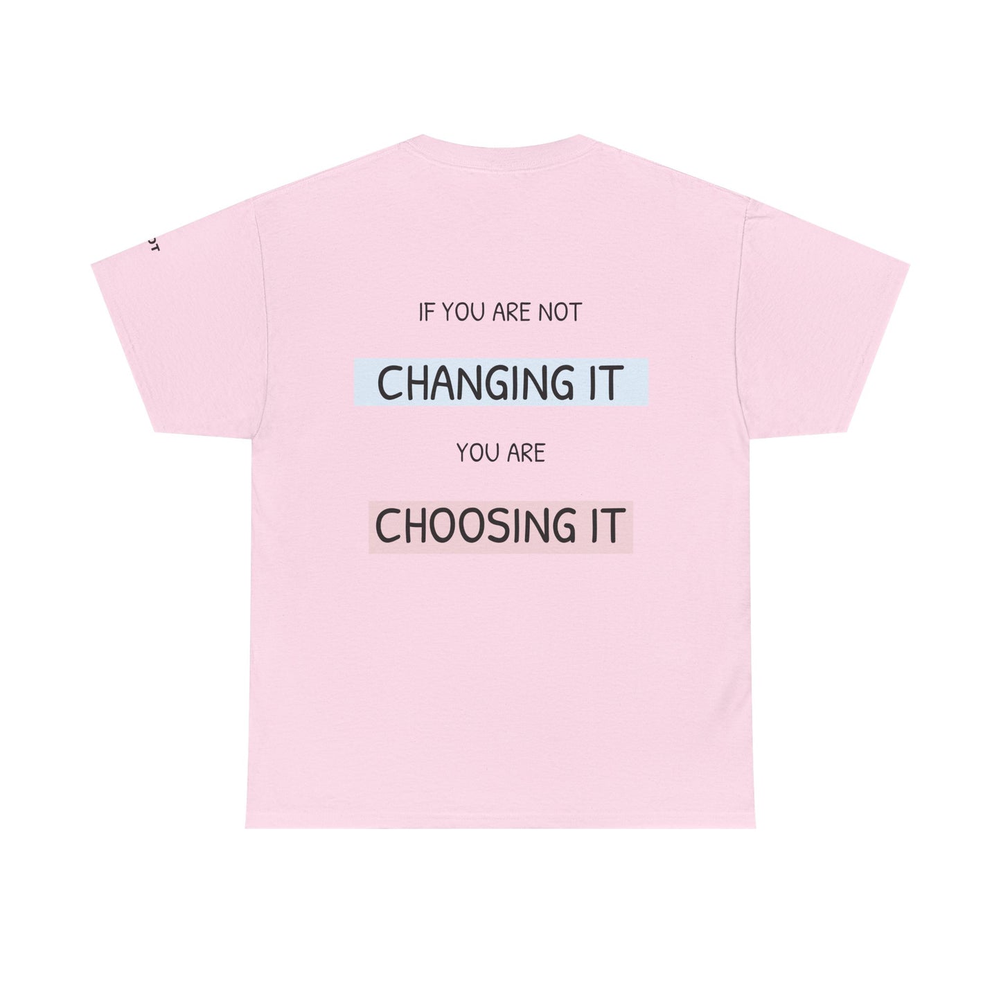 If you're not changing it, you're choosing it. - The Voice