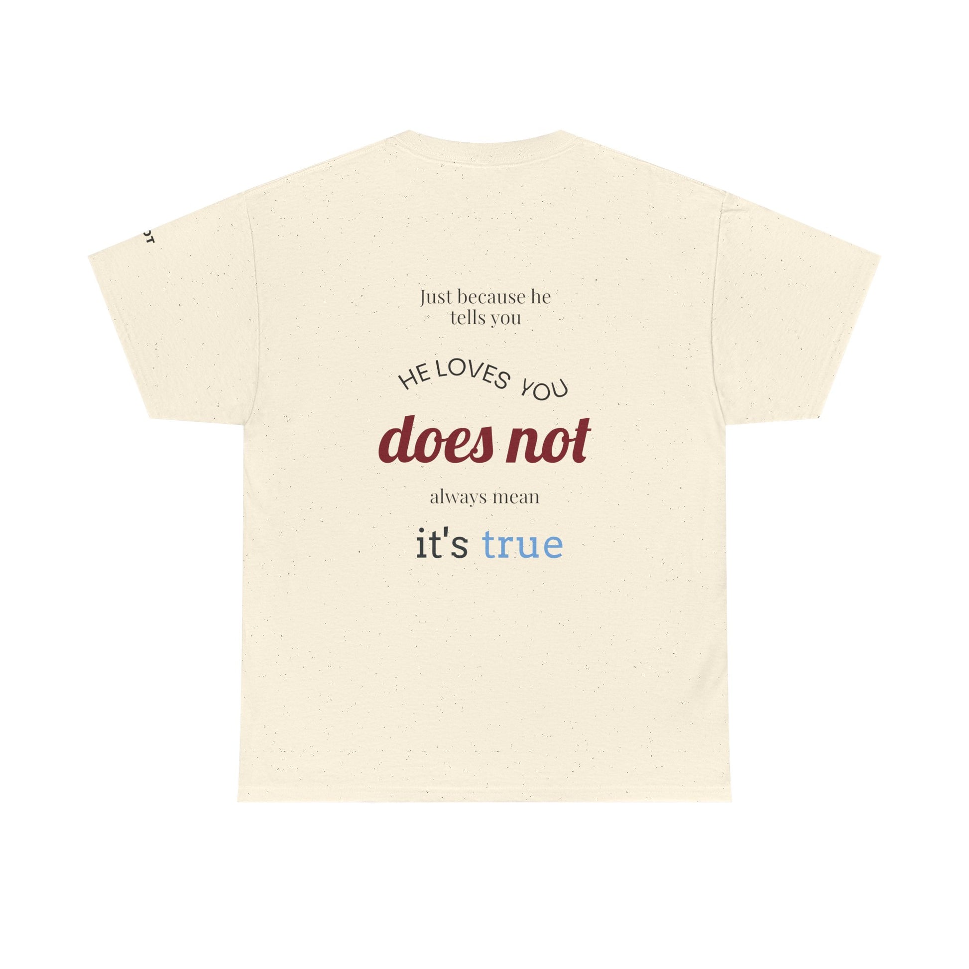 Just because he tells you he loves you, doesn't always mean it's true. - The Voice