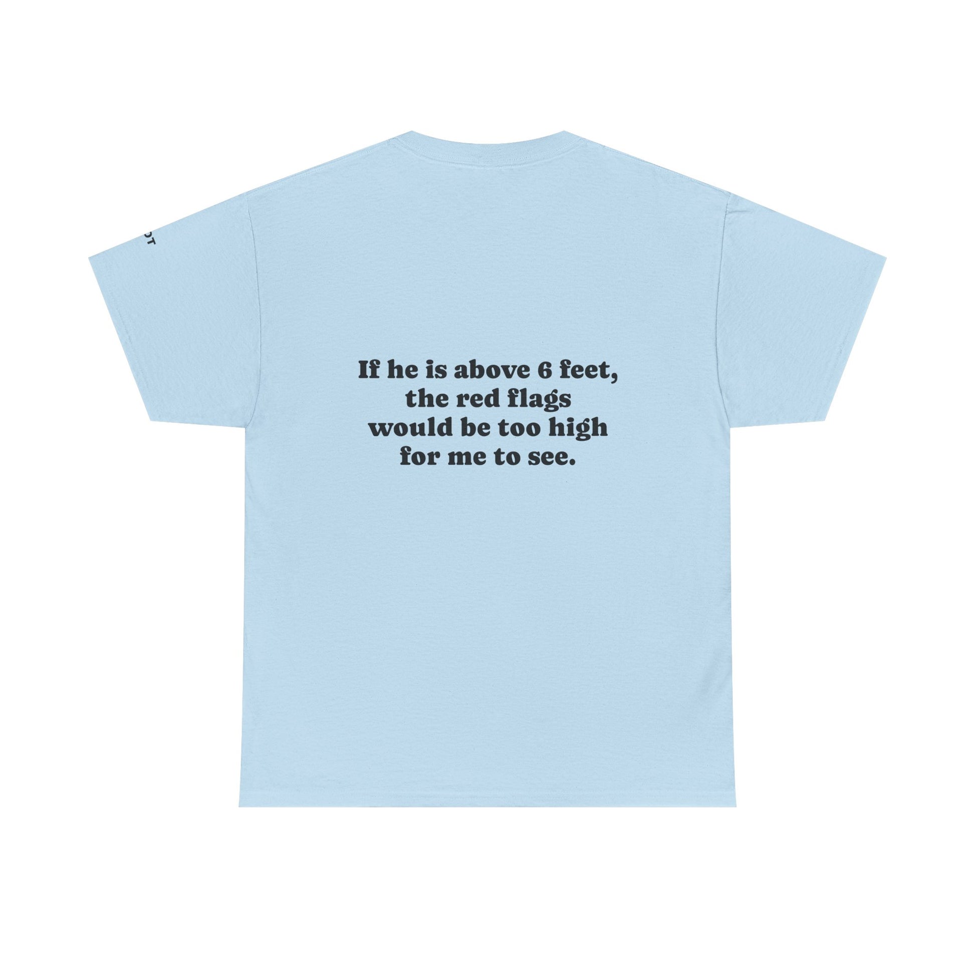 If he is above 6 feet, the red flags would be too high for me to see. - The Voice