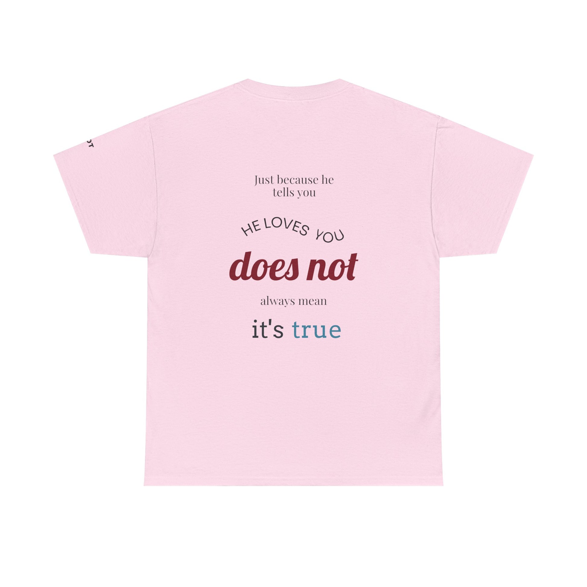 Just because he tells you he loves you, doesn't always mean it's true. - The Voice