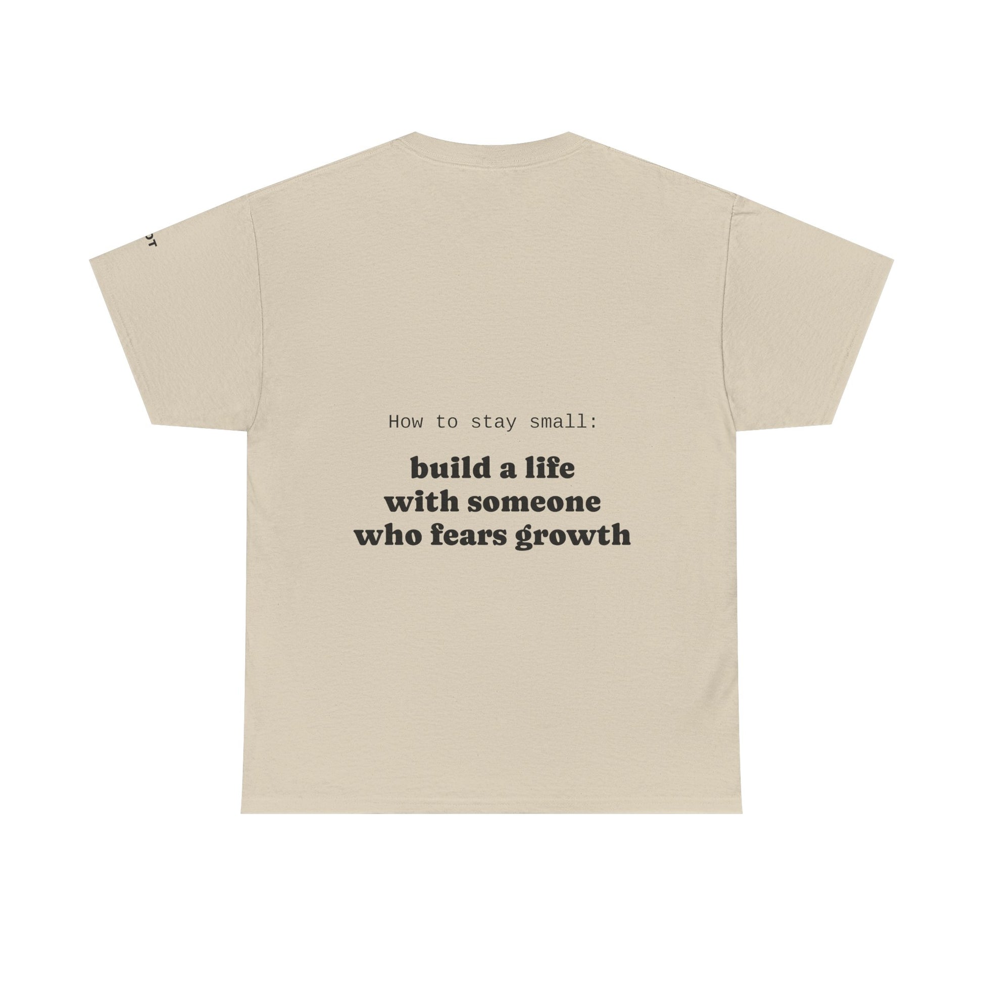 How to stay small: build a life with someone who fears growth - The Voice