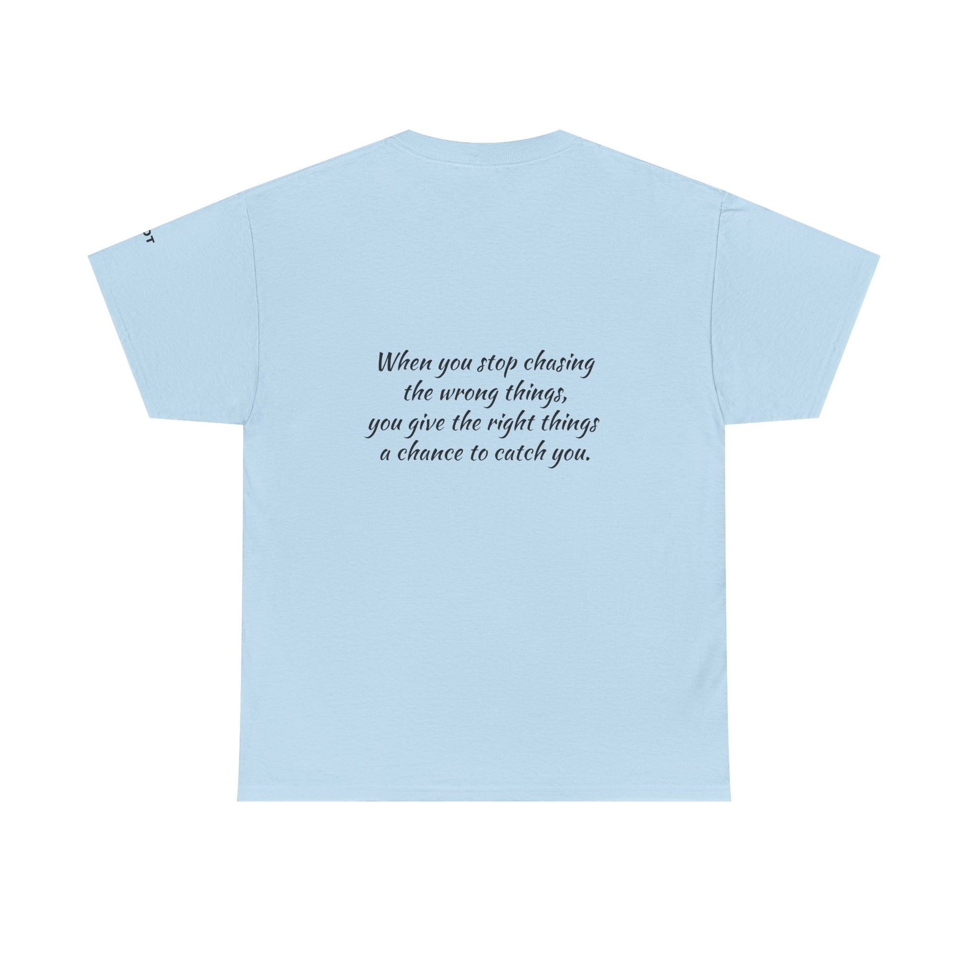 When you stop chasing the wrong things, you give the right things a chance to catch you. - The Voice