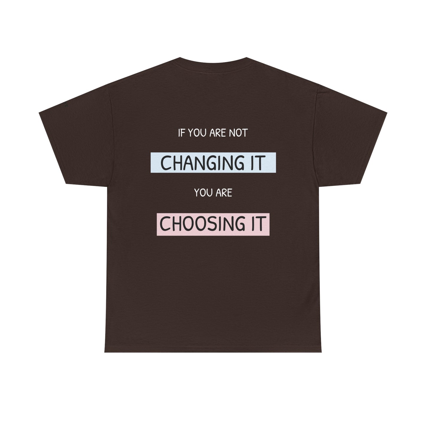 If you're not changing it, you're choosing it. - The Voice