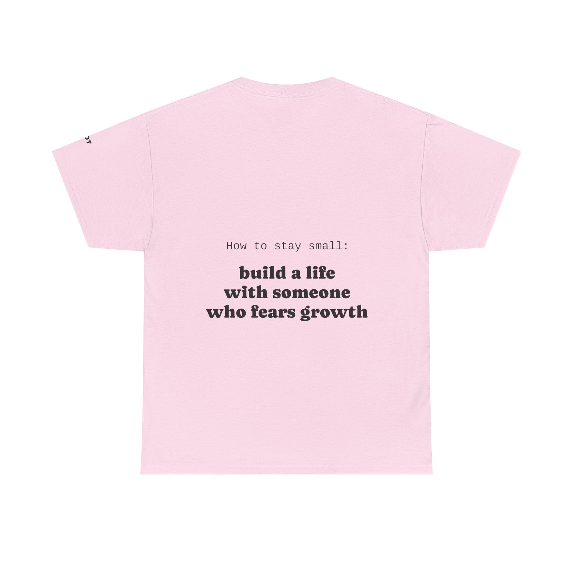 How to stay small: build a life with someone who fears growth - The Voice