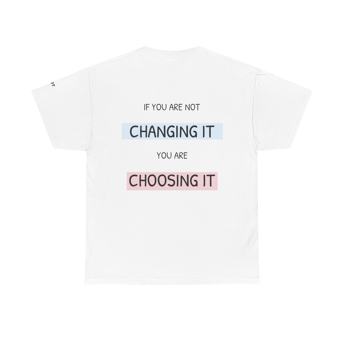 If you're not changing it, you're choosing it. - The Voice
