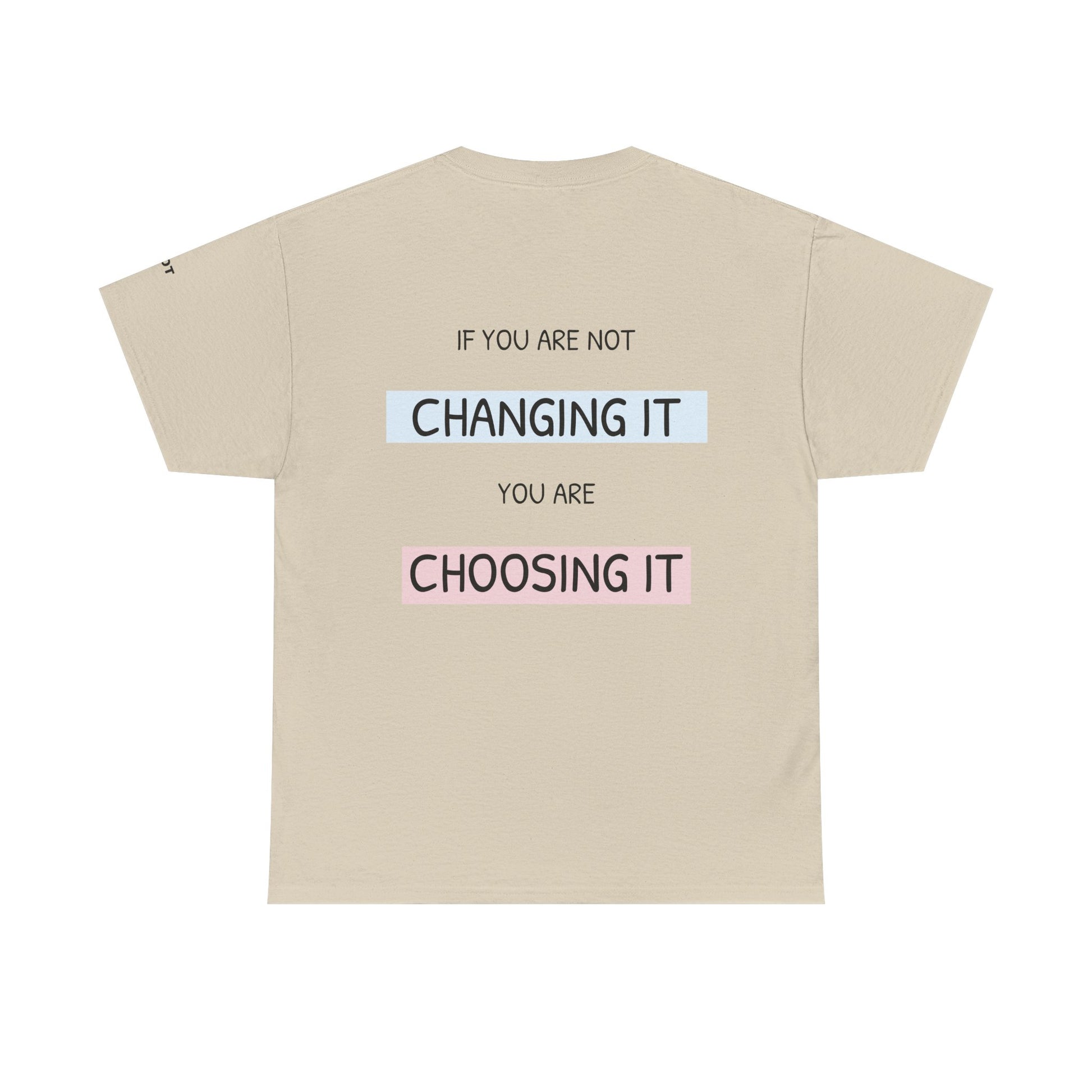 If you're not changing it, you're choosing it. - The Voice