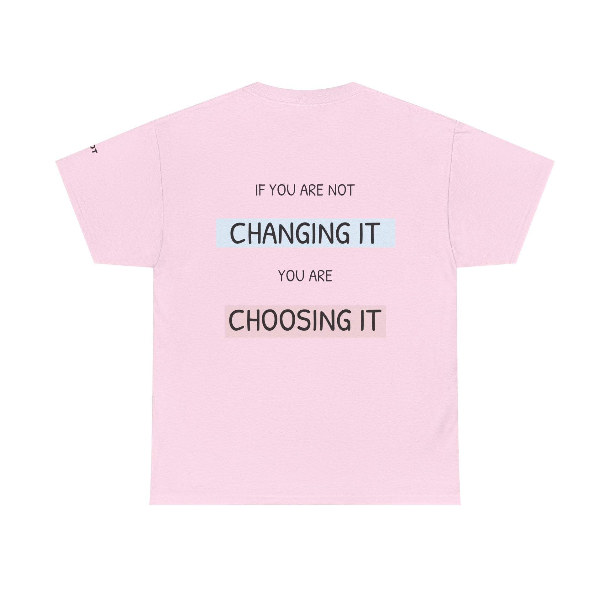 If you're not changing it, you're choosing it. - The Voice