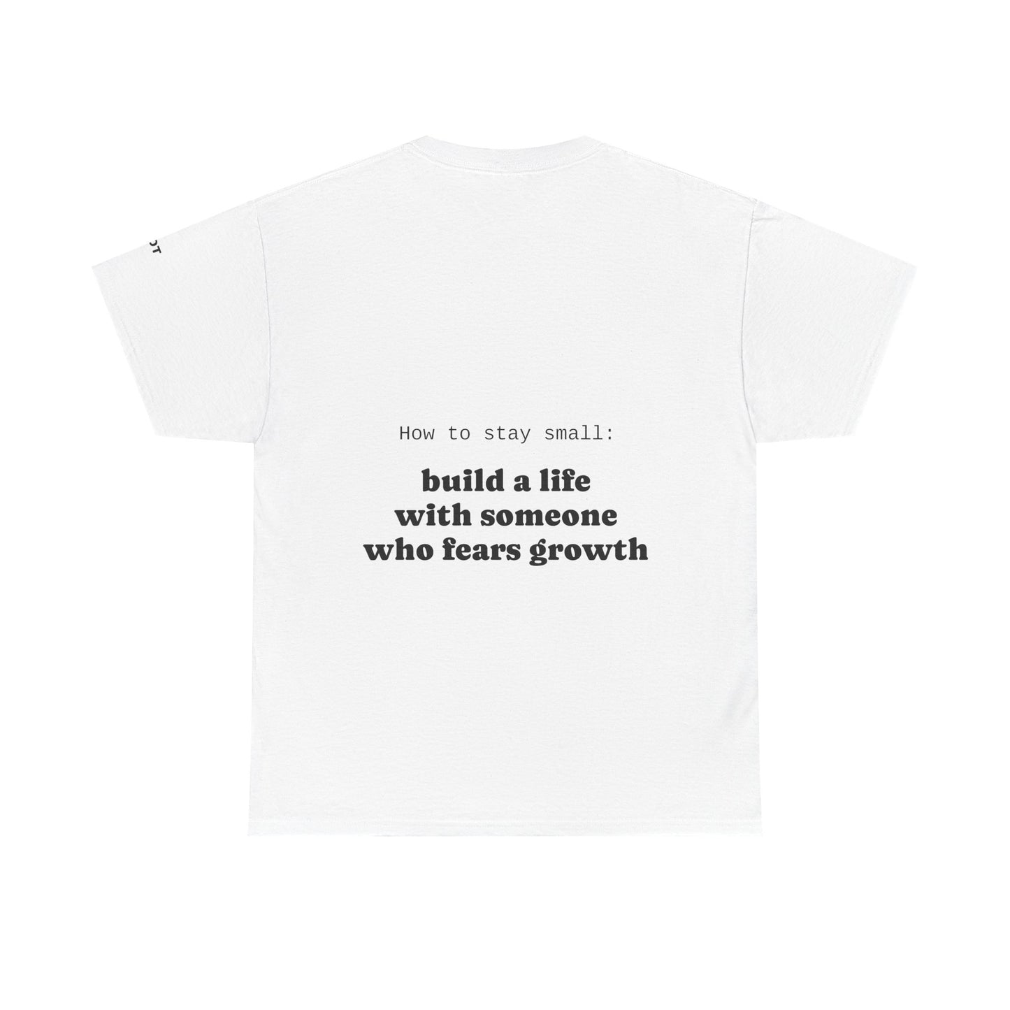 How to stay small: build a life with someone who fears growth