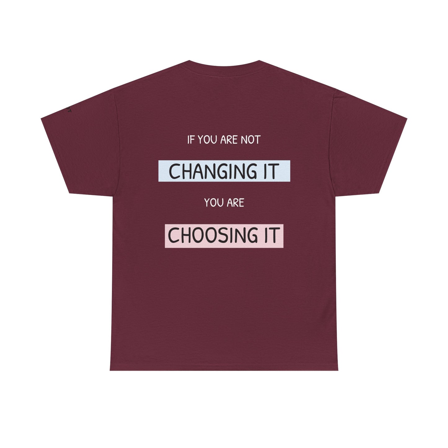 If you're not changing it, you're choosing it. - The Voice