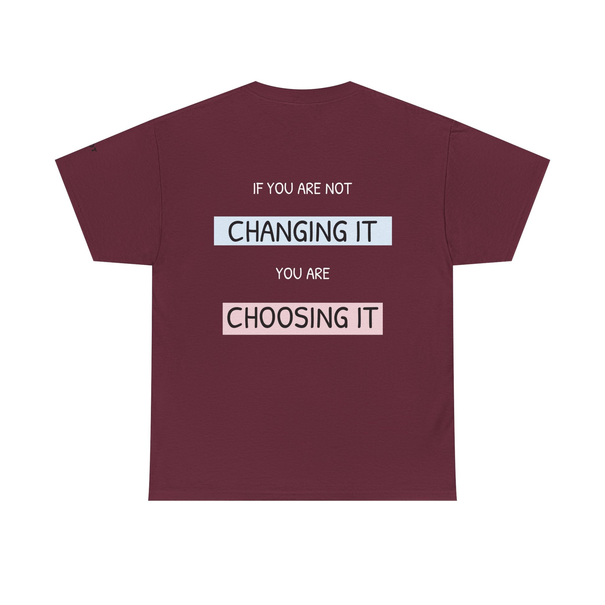 If you're not changing it, you're choosing it. - The Voice