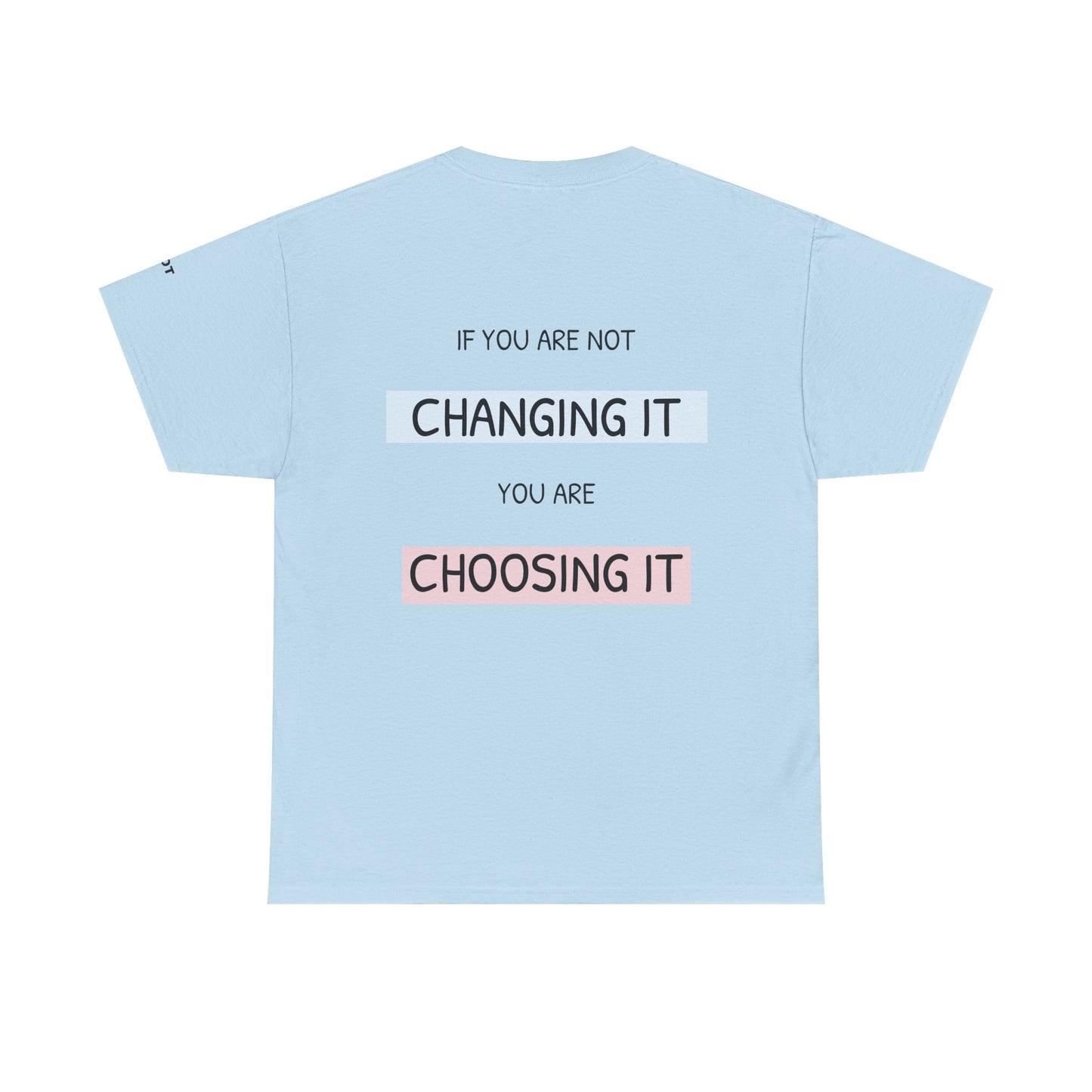 If you're not changing it, you're choosing it. - The Voice