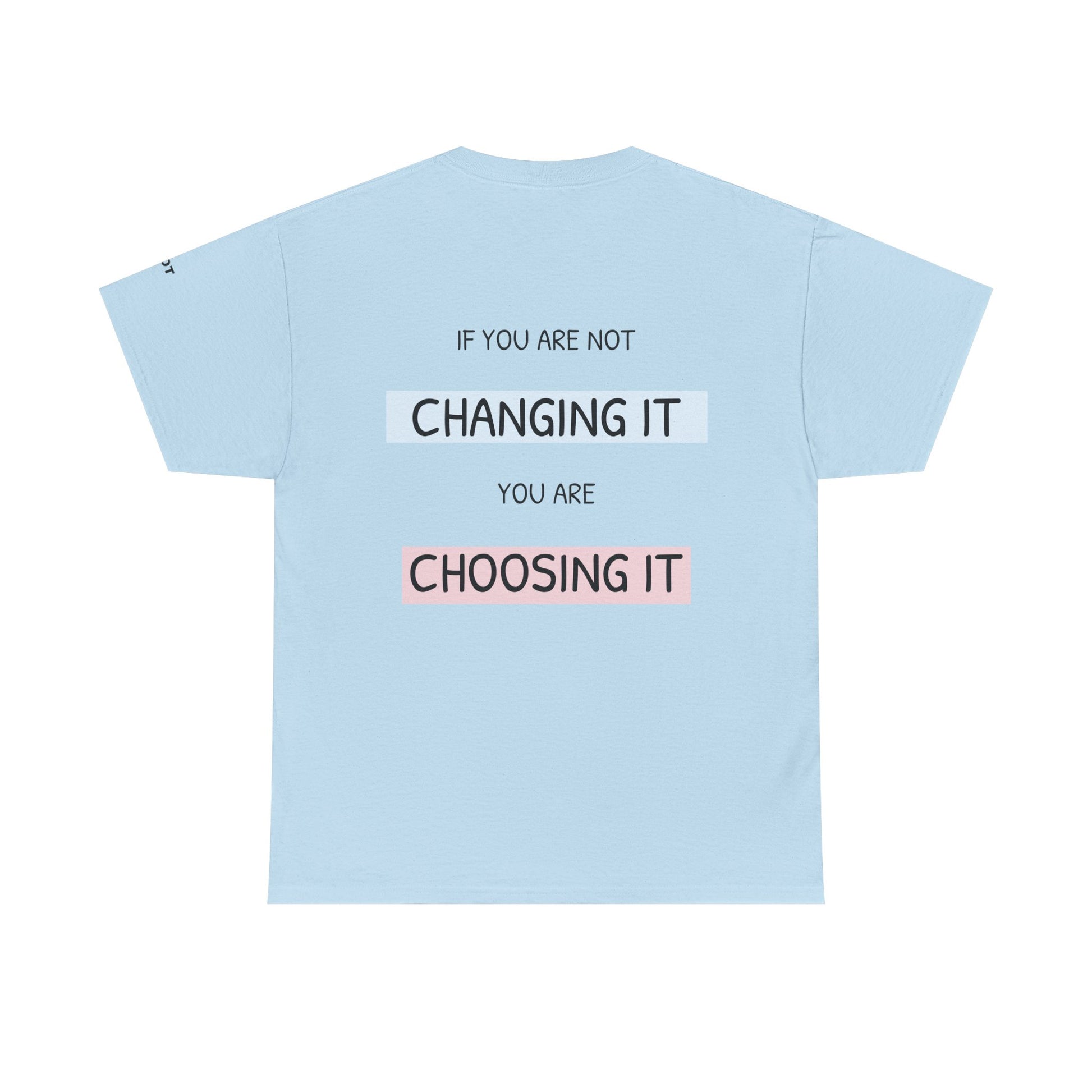 If you're not changing it, you're choosing it. - The Voice