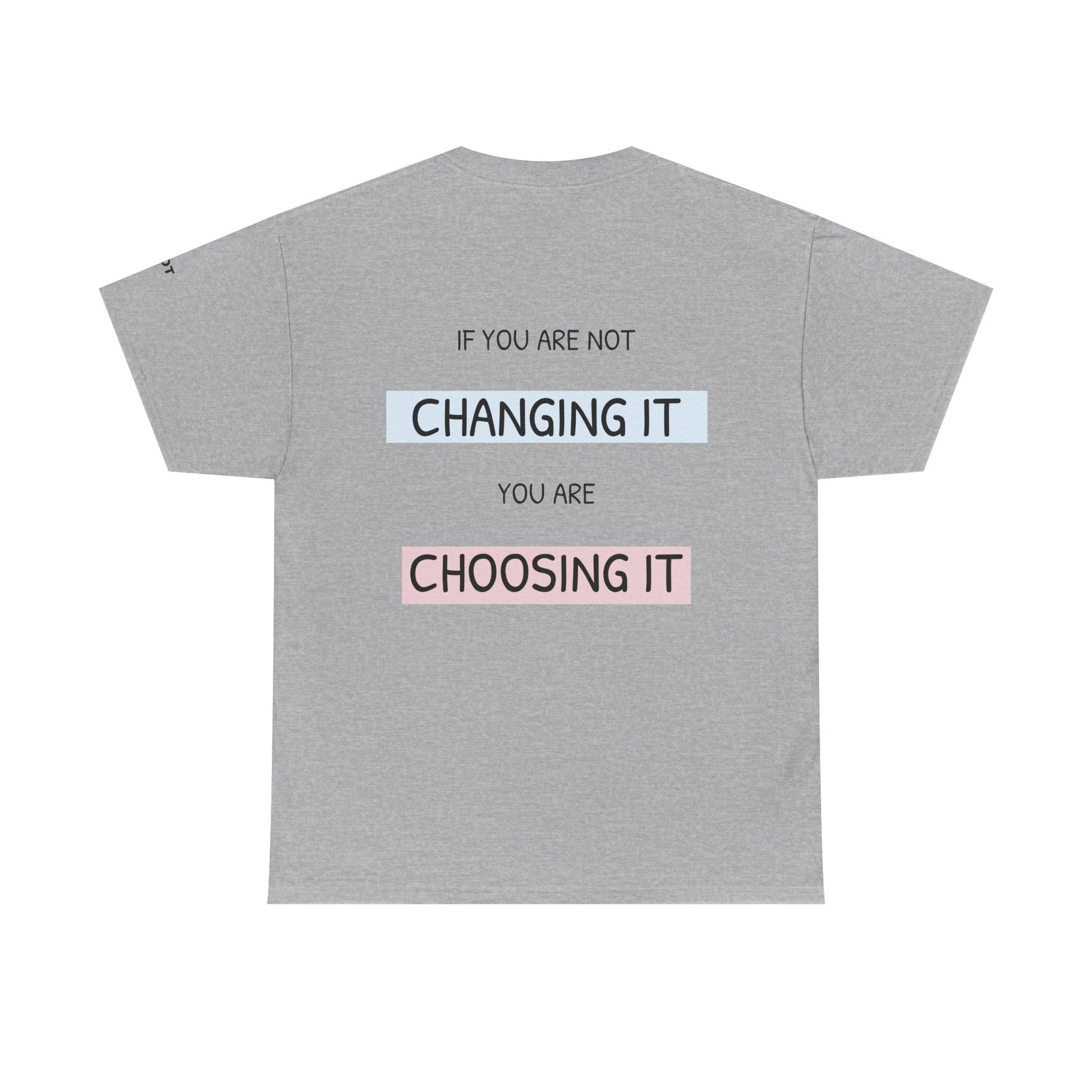 If you're not changing it, you're choosing it. - The Voice