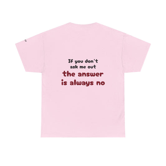 If you don't ask me out, the answer is always no - The Voice